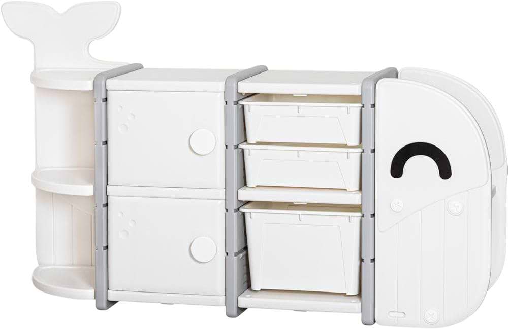 Стеллаж для игрушек и книг Mealux Swimo White (KD-E017 White)