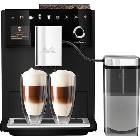 Кофемашина Melitta Latte Select frosted Black (F630-212)