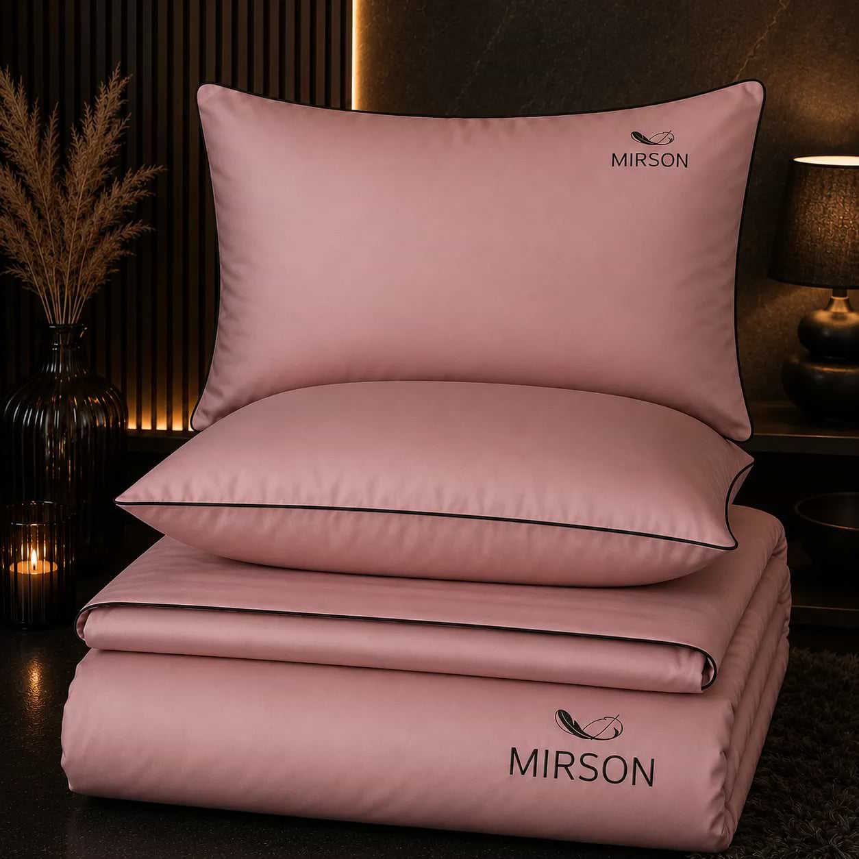 Комплект постельного белья MirSon Сатин 0165 Estella 2x143x210 см (2200008710125)