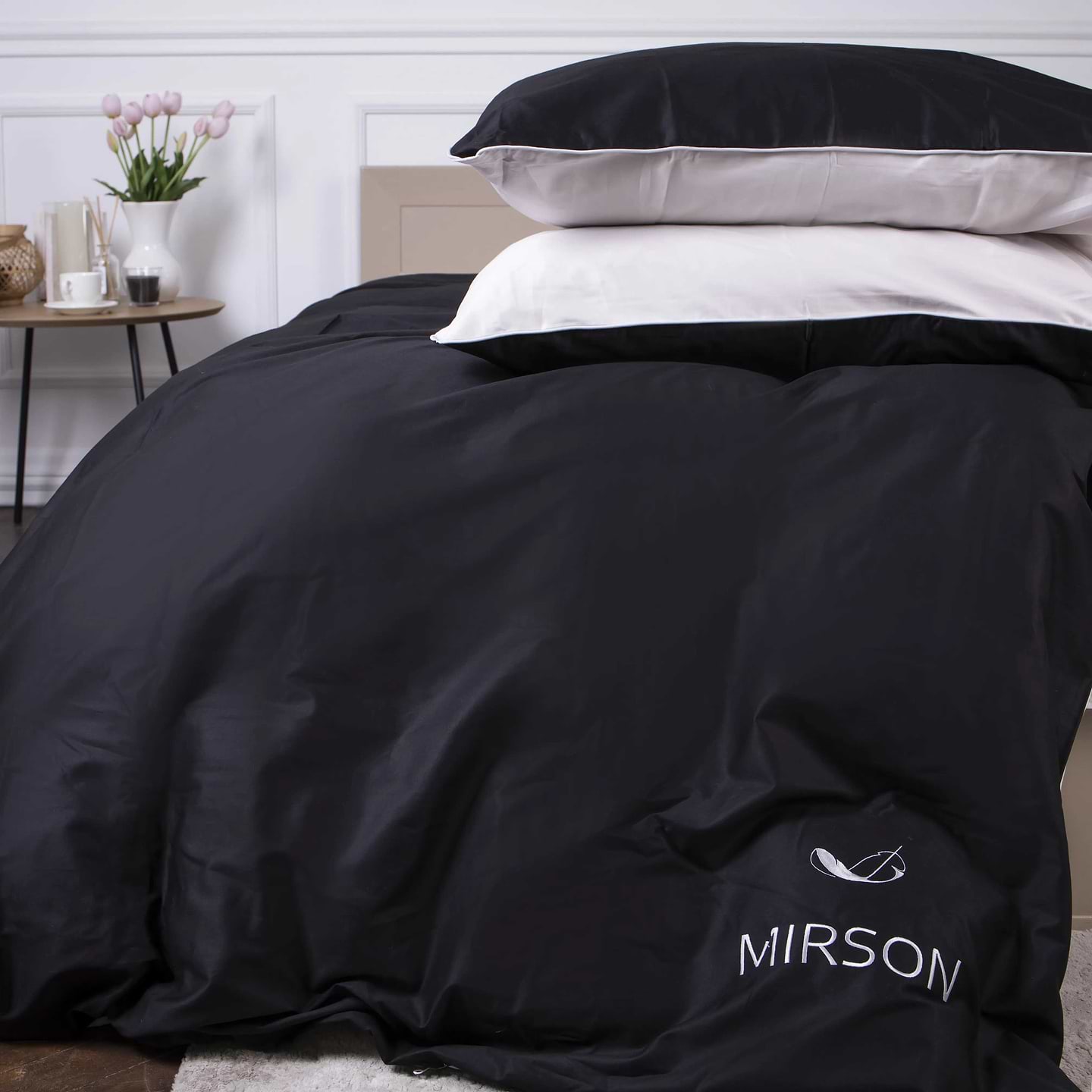 Комплект постельного белья MirSon Сатин 0848 + 0841 Joan Corner 2x143x210 см (2200008711801)