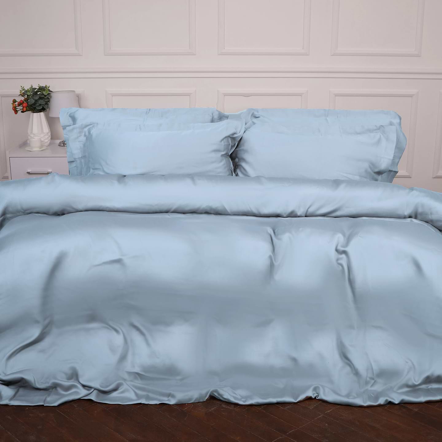 Комплект постельного белья детский MirSon Tencel №04 Blue110х140 (2200009369506)