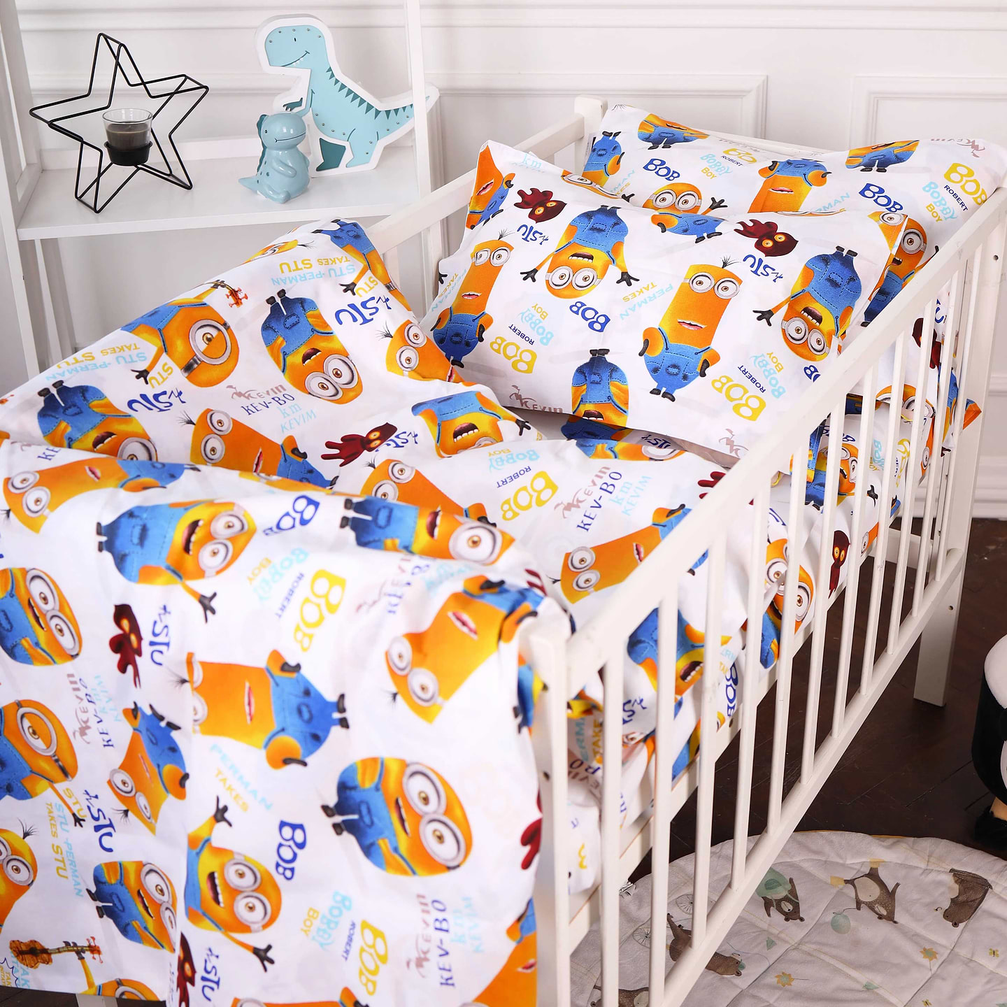 Комплект постільної білизни MirSon Бязь 20-0036 Minions 160х220 (2200010270129)