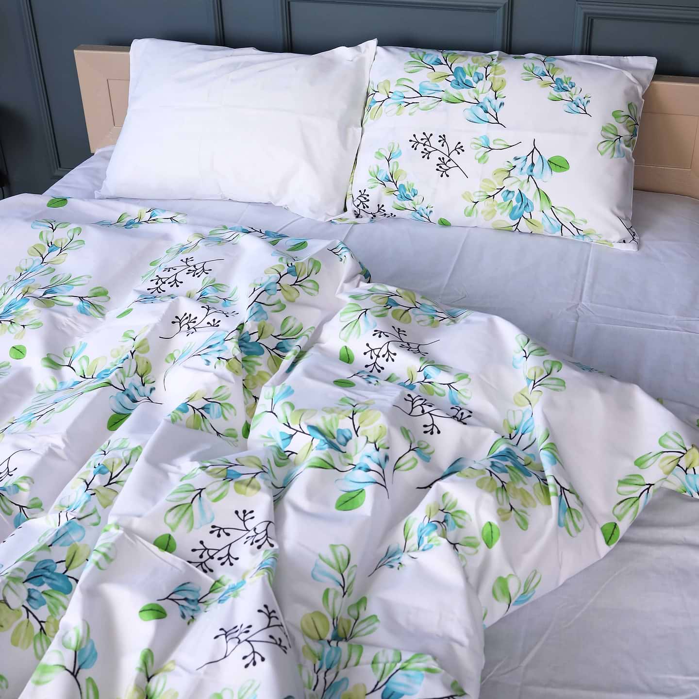 Комплект постільної білизни MirSon Бязь 17-0707 Spring Branches 160х220 (2200010618594)