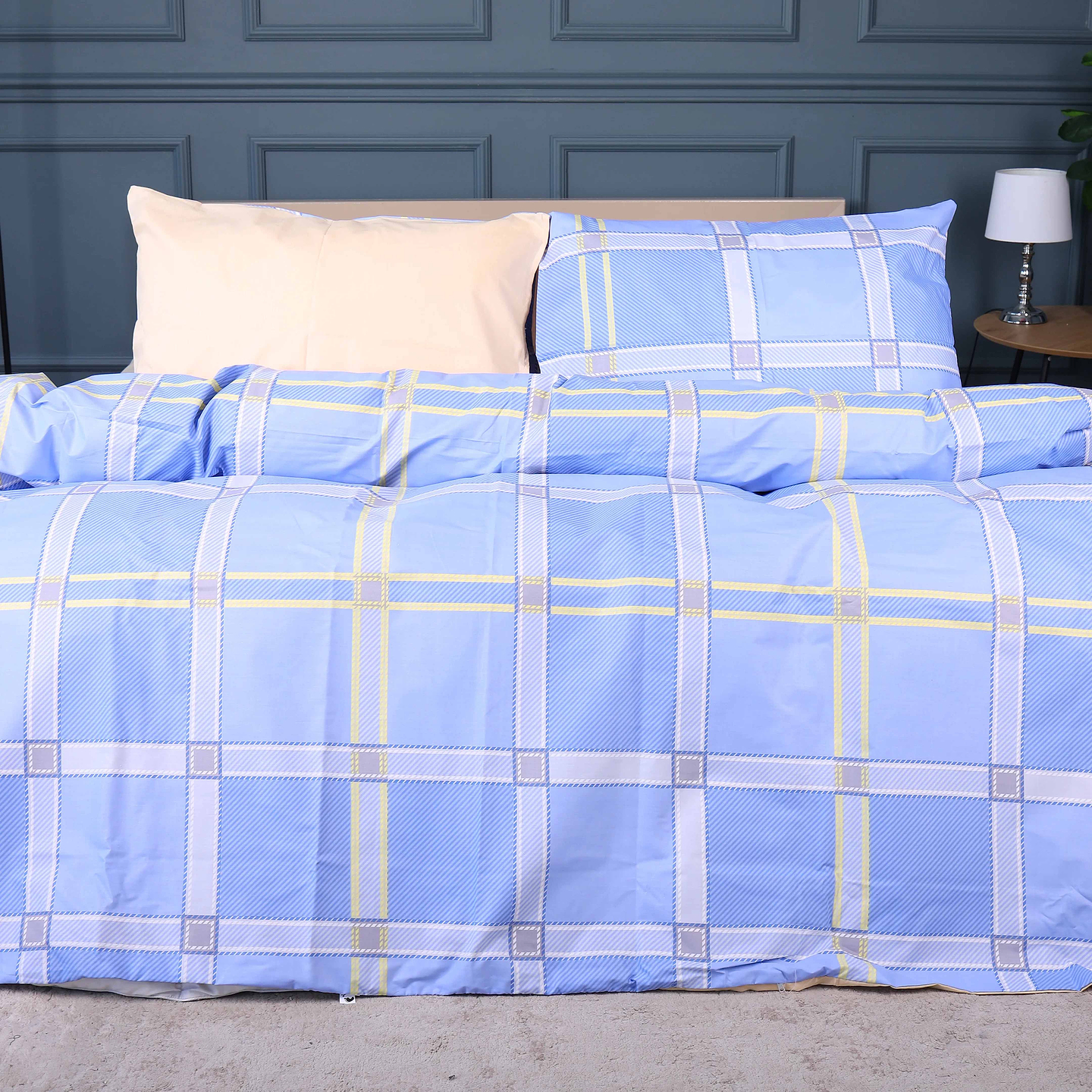 Комплект постельного белья детский MirSon Бязь 17-0784 Checkered Sky 110х140 (2200011275192)