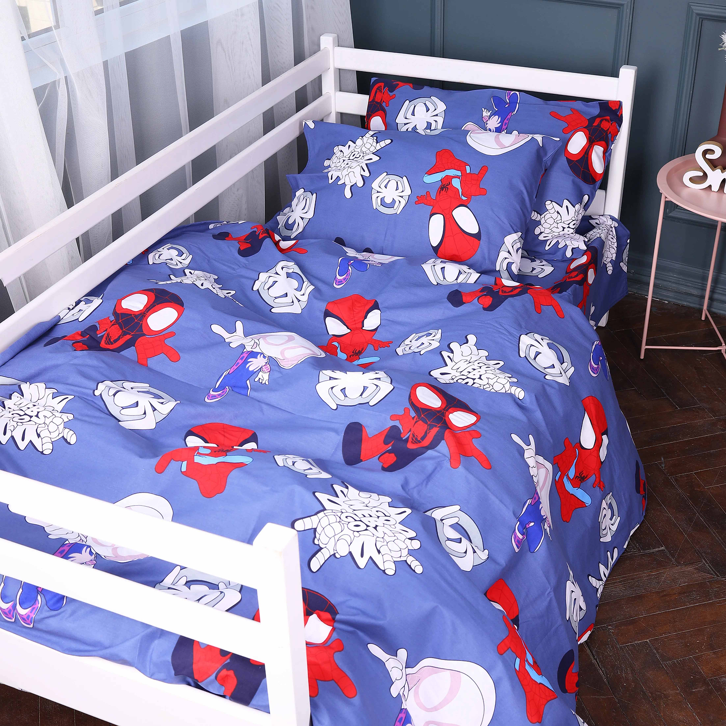 Комплект постельного белья детский MirSon 17-0789 Spider-Man 2 Бязь 110х140 (2200011396545)
