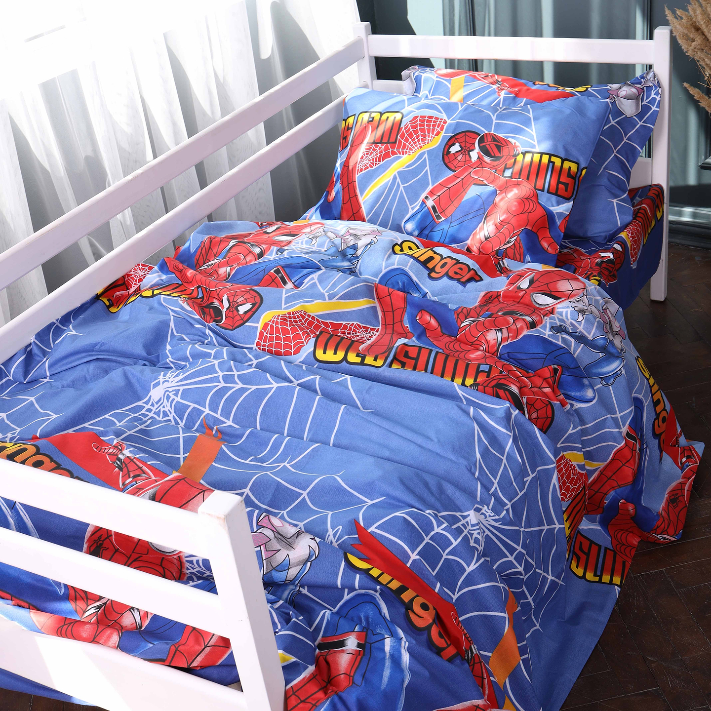 Комплект постельного белья детский MirSon Ranforce Elite 17-0799 Hero Spider-Man 110х140 (2200011444031)