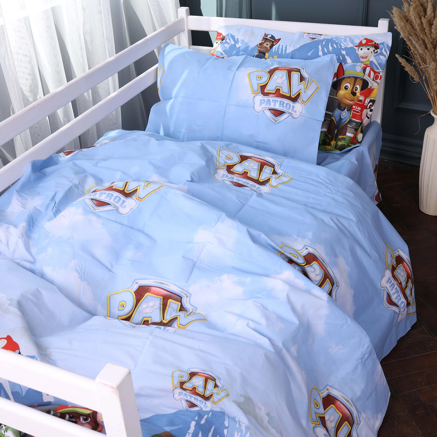 Комплект постельного белья детский MirSon Бязь 17-0800 Paw Patrol Adventure 110х140 (2200011444284)