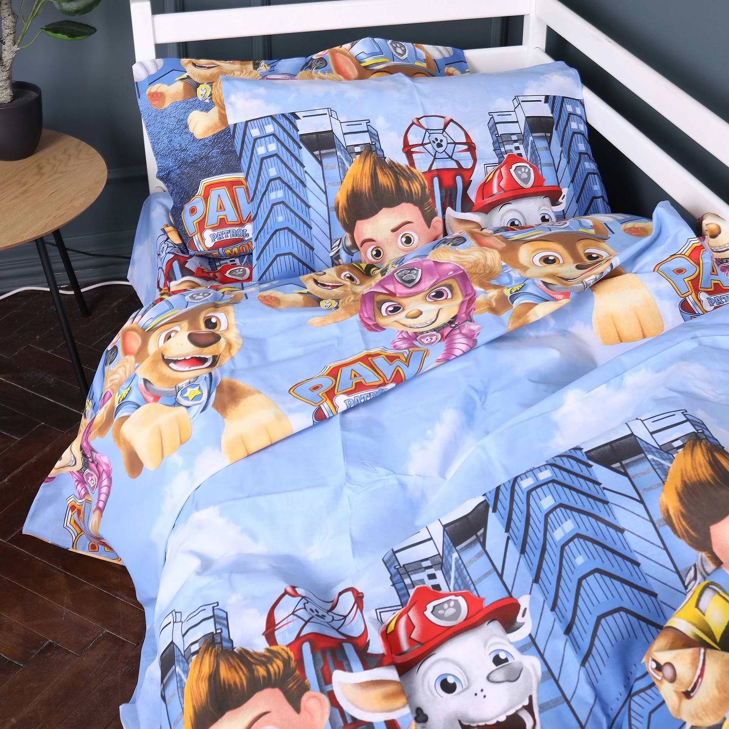 Комплект постільної білизни MirSon Бязь Kids Time 17-0803 Paw Patrol Team 160х220 (2200011446851)