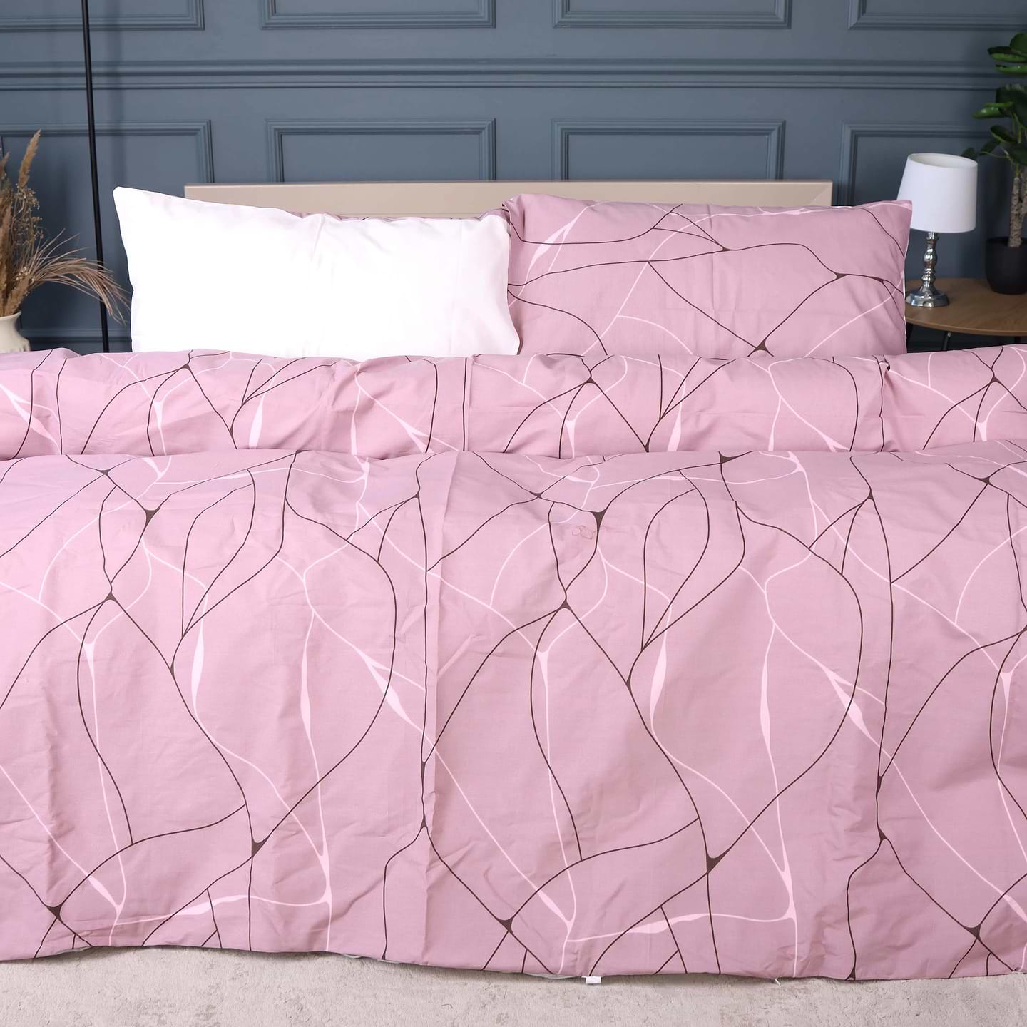 Комплект постельного белья MirSon Ranforce Elite 17-0810 Accents pink 160х220 (2200011494258)