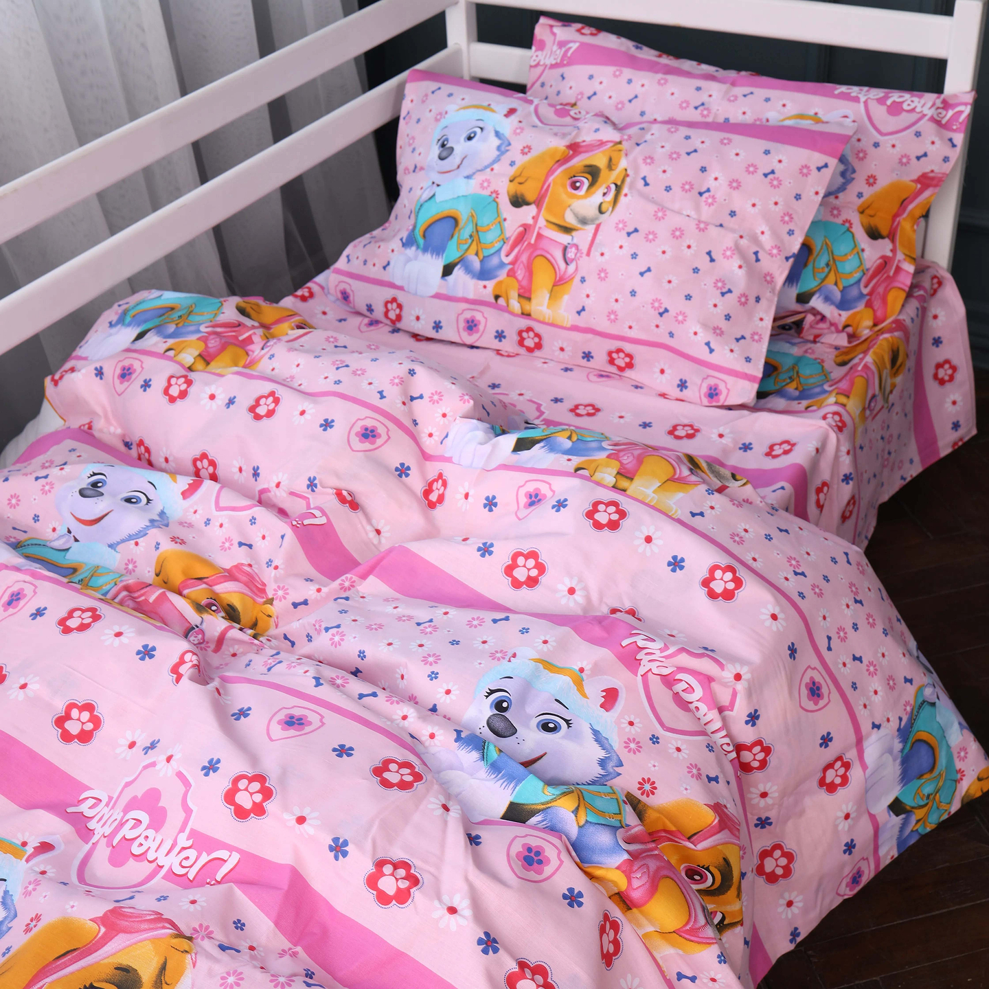 Комплект постельного белья детский MirSon Бязь 17-0860 Paw Patrol Girl Edition 110х140 (2200011859835)