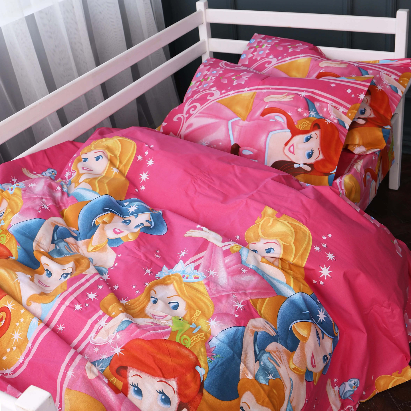 Комплект постільної білизни дитячий MirSon Бязь 17-0861 Magic Princess 110х140 (2200011860589)