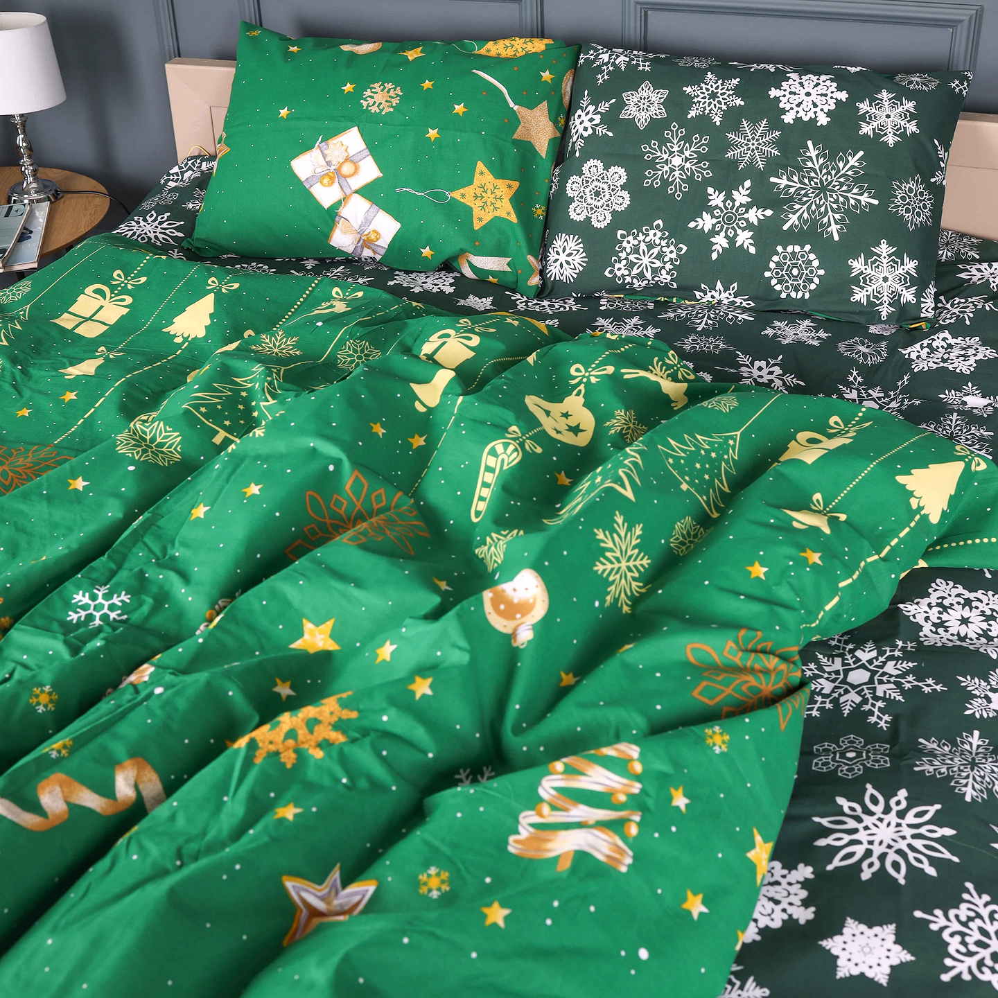 Комплект постільної білизни дитячий MirSon Бязь 17-0876 Emerald Magic 110х140 (2200012193976)
