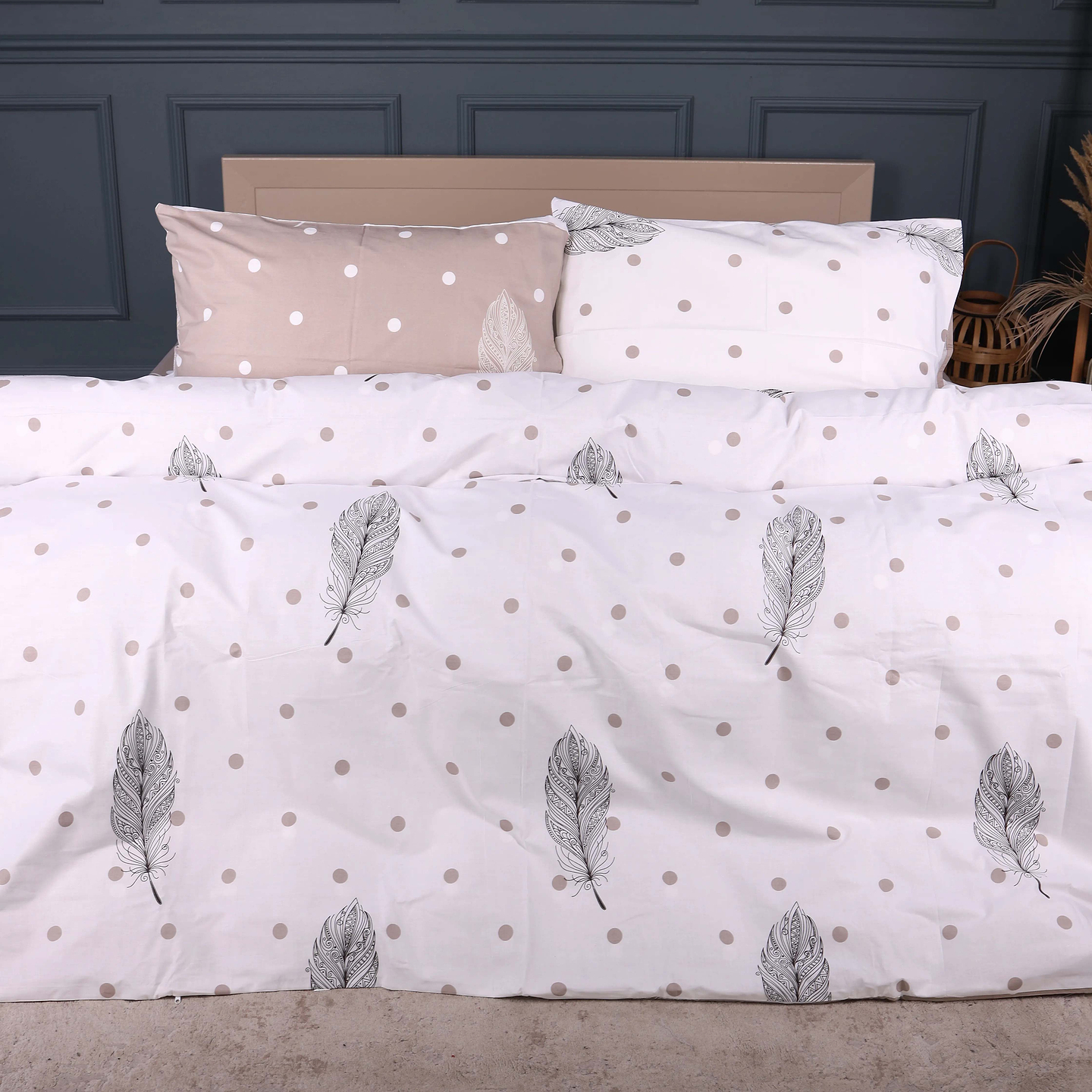 Комплект постільної білизни дитячий MirSon Бязь 17-0941 Minimal Dots 110х140 (2200013009252)