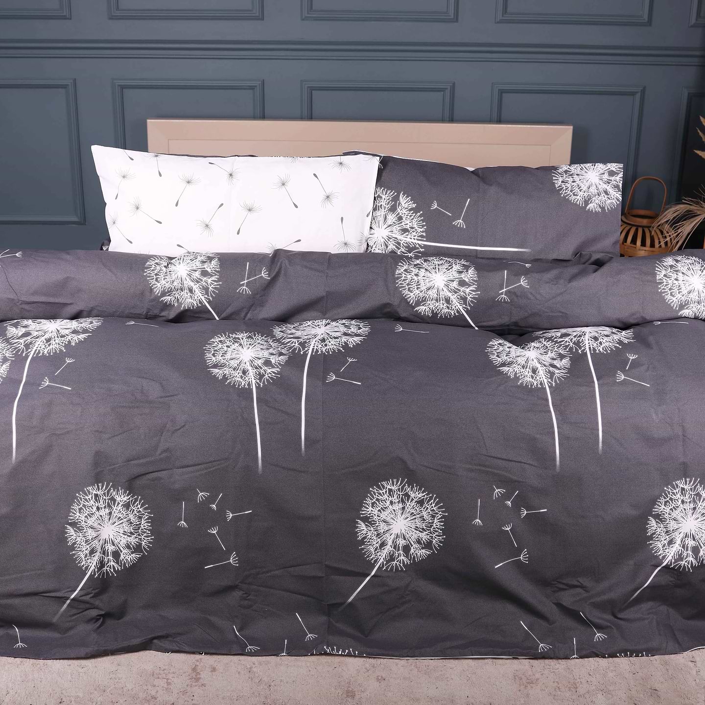 Комплект постільної білизни MirSon Ranforce Elite 17-0943 Silver Dandelion 200х220 см (2200013010487)