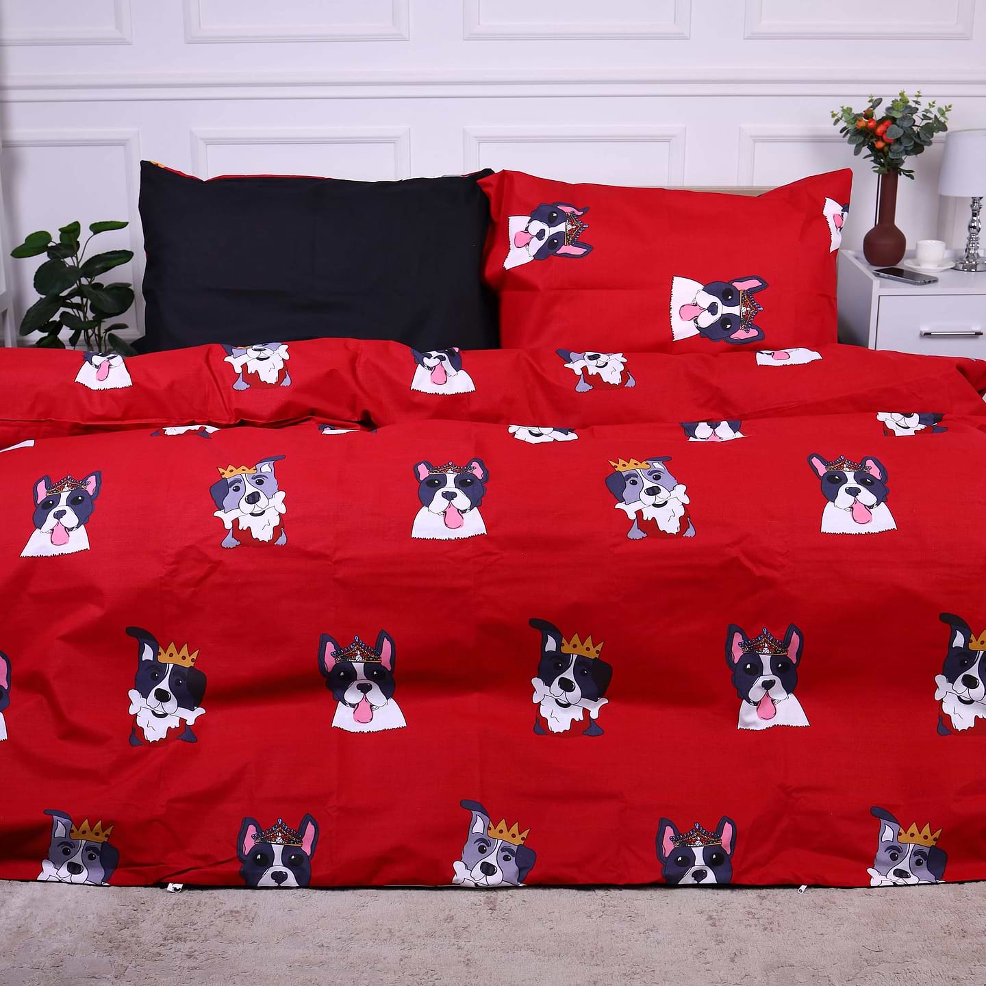 Комплект постельного белья MirSon Бязь Ranforce Elite 17-0568 Kings of dogs 160x220 см (2200004698717)
