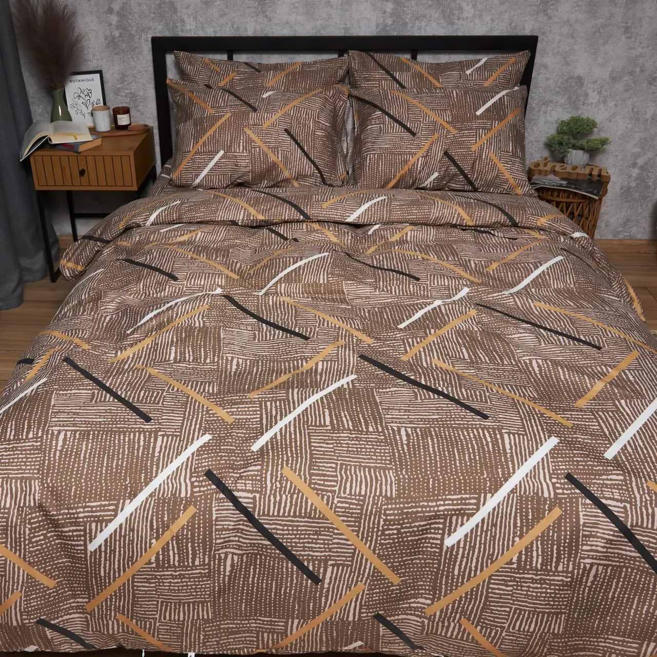 Комплект постільної білизни Moon&Star Мікросатин Premium «Terra Style» 160х220х2 наволочки 2х50х70 (MS-820008046)