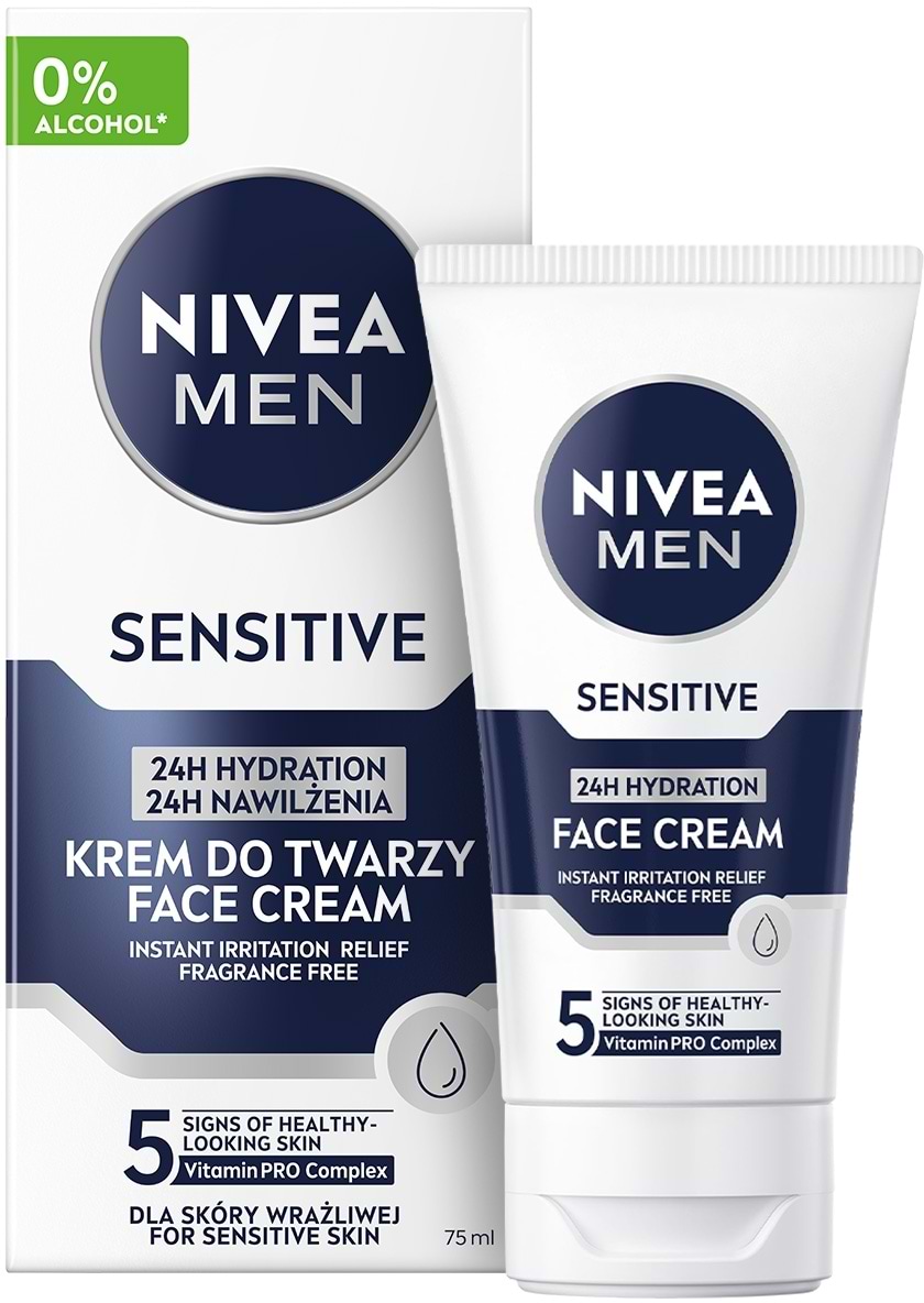 Крем для обличчя NIVEA for men д/чутл шк зволожуючий 75 мл (4005808211456)