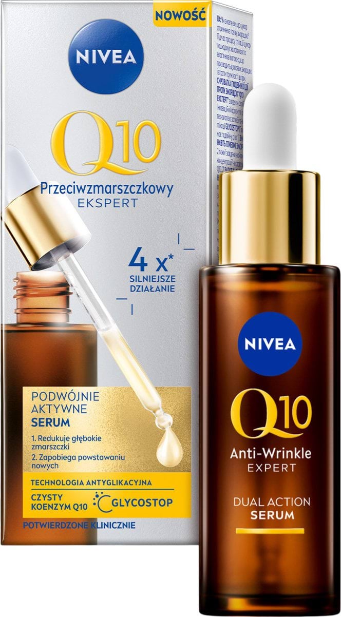 Сироватка для обличчя NIVEA подвійної дії пр зморщ Q10 експерт 30 мл (5900017093154)