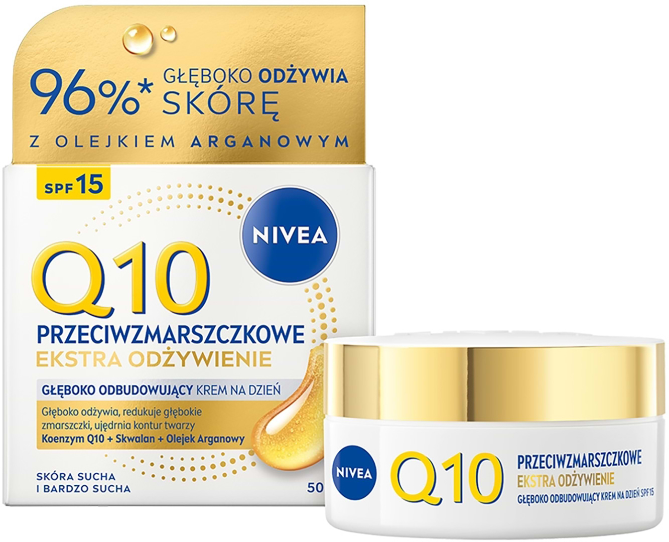 Крем для обличчя NIVEA денний відновл пр зморш Q10 spf 15 50 мл (5900017100722)
