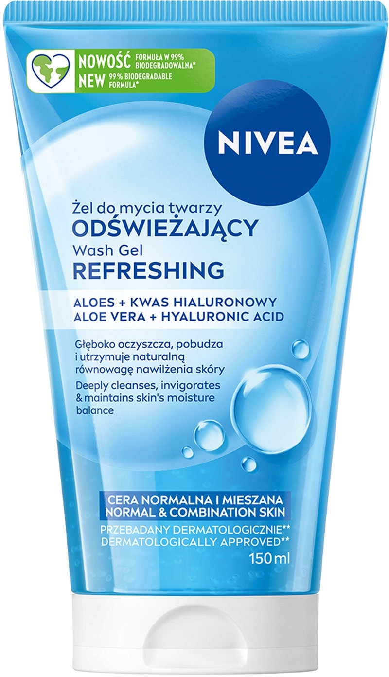 Гель для вмивання NIVEA visage д/норм та комб шк 150 мл (5900017102399)