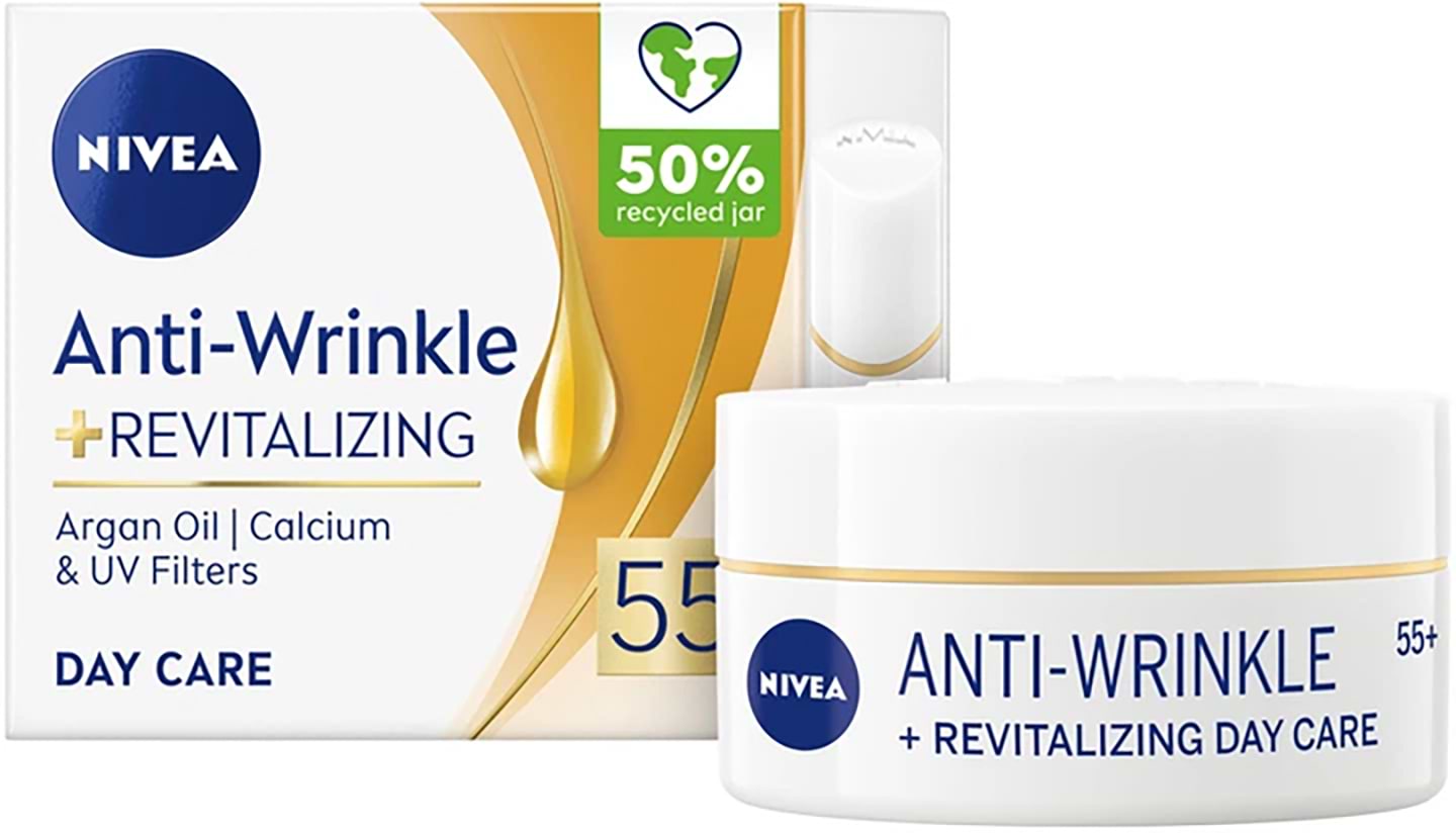 Крем для обличчя NIVEA visage ден проти зморшок+ревіт 55+ 50 мл (5900017103181)