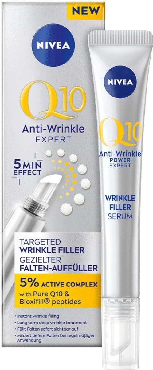 Сироватка для обличчя NIVEA філер напр дії пр зморш Q10 експерт 15 мл (9005800360287)