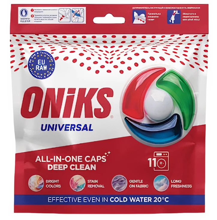 Капсули для прання ONIKS Universal, 11 шт