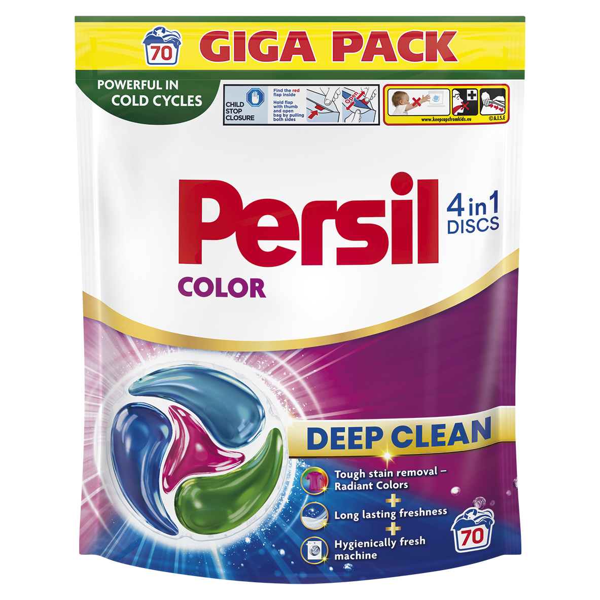 Капсулы для стирки Persil Колор, 70 шт