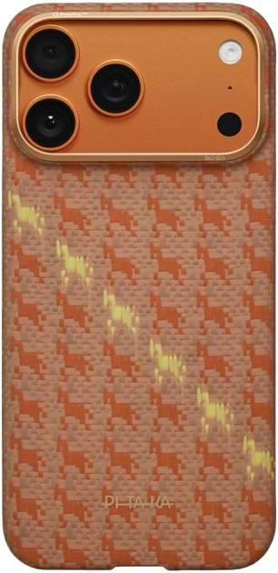 Чохол для смартфону Pitaka Edge Ultra-Slim Case Happiness Rides Amber for iPhone 17 Pro (HR1701P)