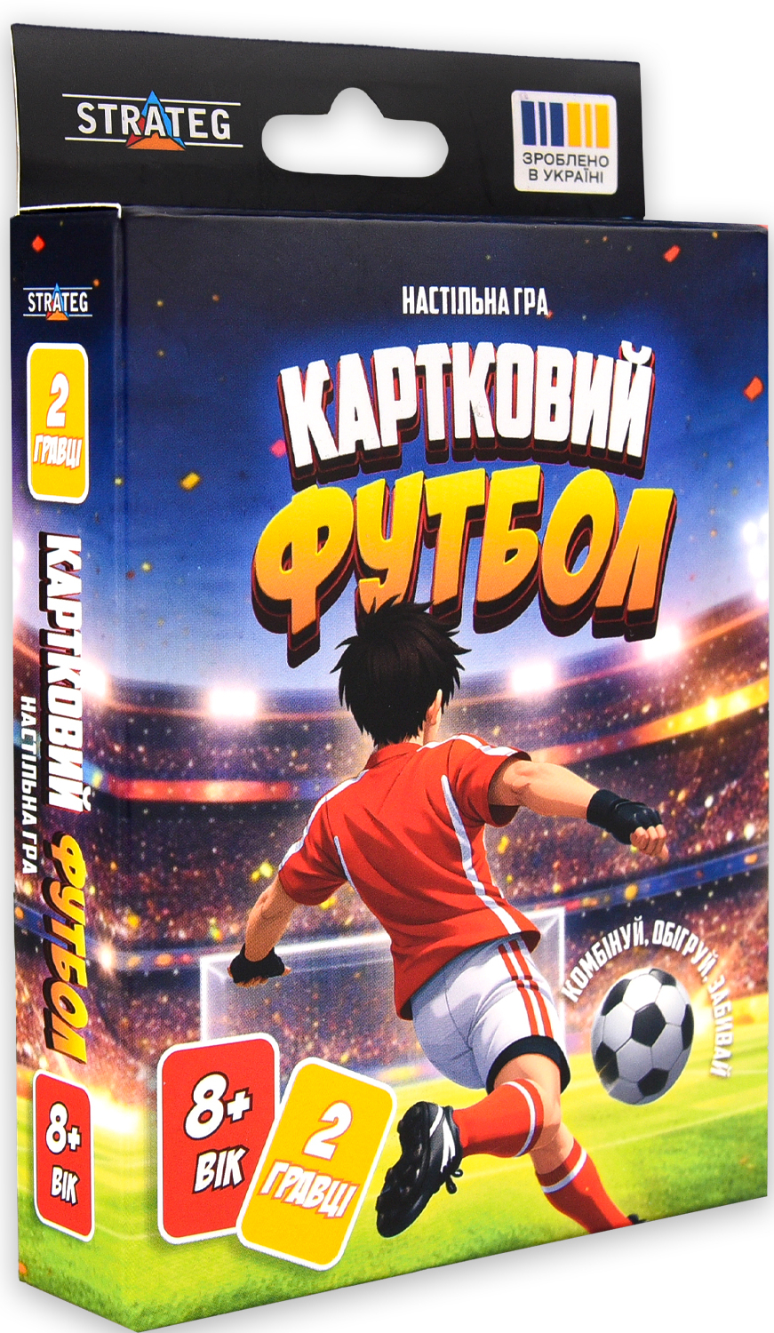 Настільна гра (8+) Strateg Картковий футбол (31204)