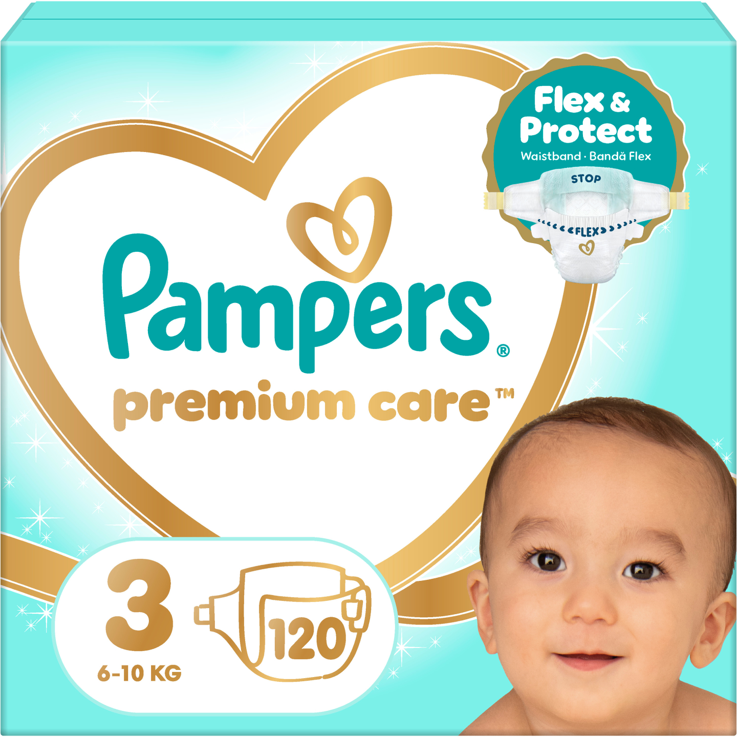 Одноразовые подгузники Pampers Premium 3 120 шт. (4015400465461)