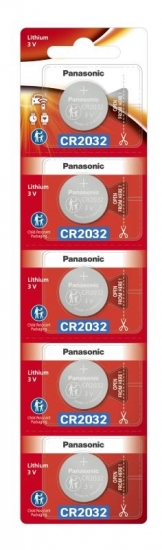 Батарейка тип CR2032 Panasonic 5 шт. (CR-2032/5BE)