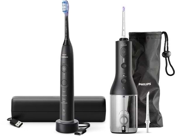 Комплект техніки Philips Іригатор + Зубна щітка електрична Philips Sonicare HX3826/33 Cordless Power Flosser + Sonicare HX7421/01 серії 7100