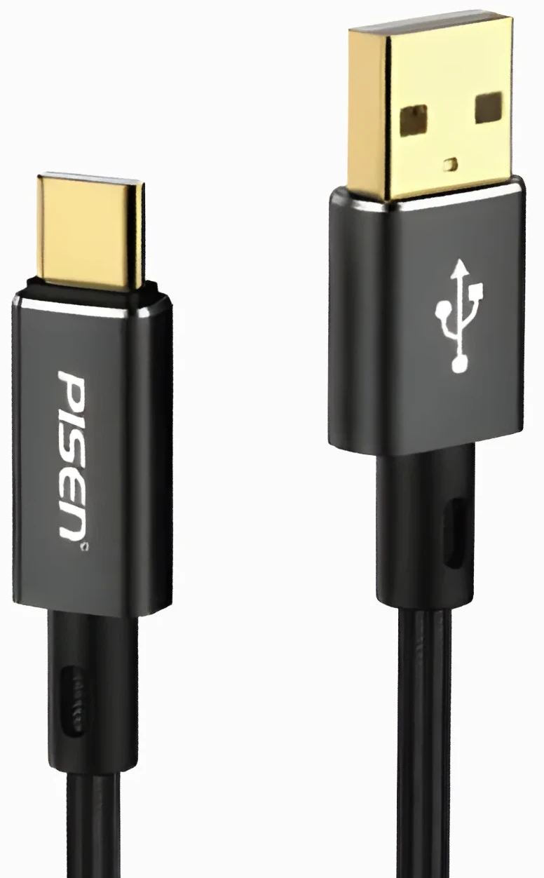 Кабель Pisen Platinum USB-A to USB-C Cable black (AC07-1000)