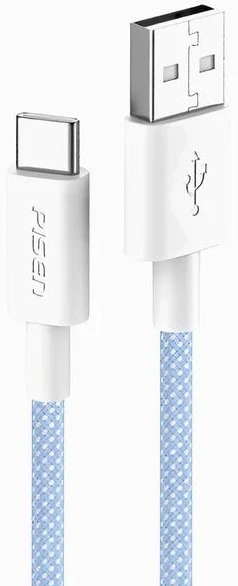 Кабель Pisen Vivid Series Type-C Braided Data Charging Cable 2M White (AC03-2000)