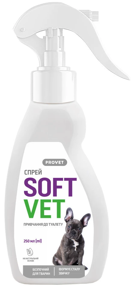 Спрей для собак ProVET SOFTVET приучение к туалету 250 мл (4823082440214)