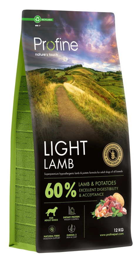 Сухий корм для собак Profine Light Lamb and Potatoes 12 кг (8595602569458)