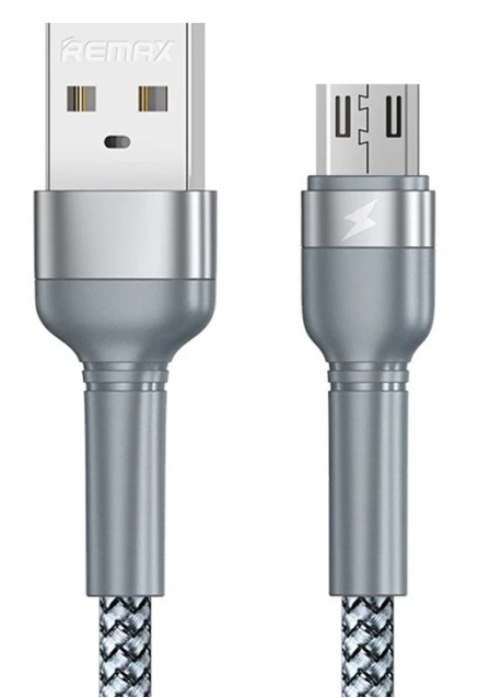 Кабель Remax Jany Series USB - micro USB, 1m Silver (RC-124m)