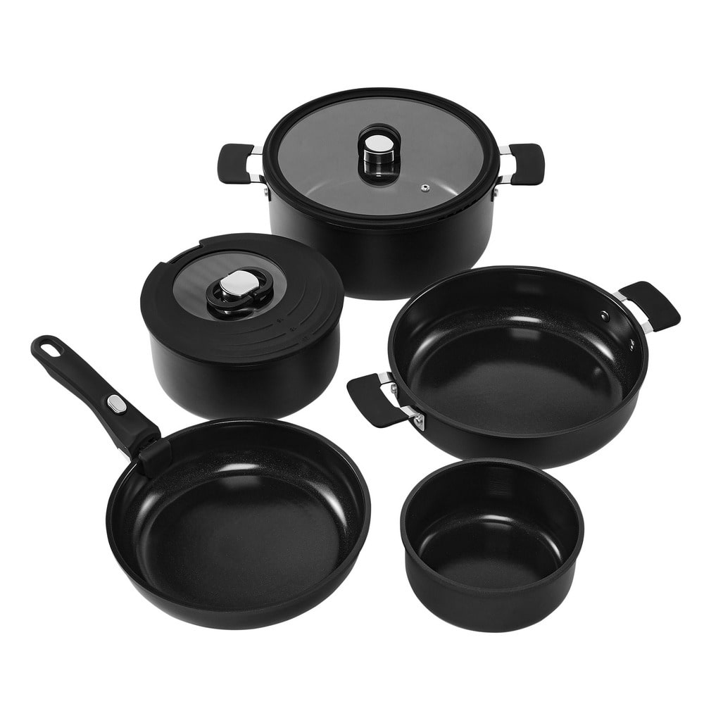 Набор посуды RESTO 8 пр. серия SAVE & STOCK черный (95800)