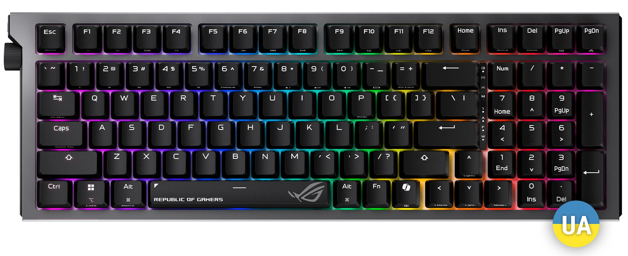 Клавиатура беспроводная игровая Asus ROG Strix Morph 96 Wireless (90MP04IF-BKMA03)