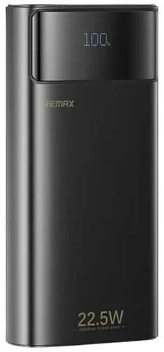 Батарея мобильная Remax 20+22.5 20000mAh FC-12 Black (6954851253341)