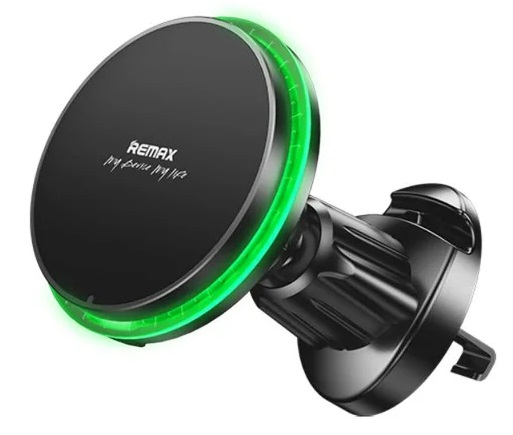 Автодержатель с беспроводной зарядкой Remax MagSafe Magnetic 15W Wireless Charging Car Mount RM-C01 Black (6954851236337)