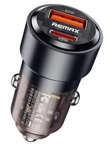 Автомобильное зарядное устройство Remax Walking Series 75W PD+QC 1C+1A RCC360 Black (6954851209133)