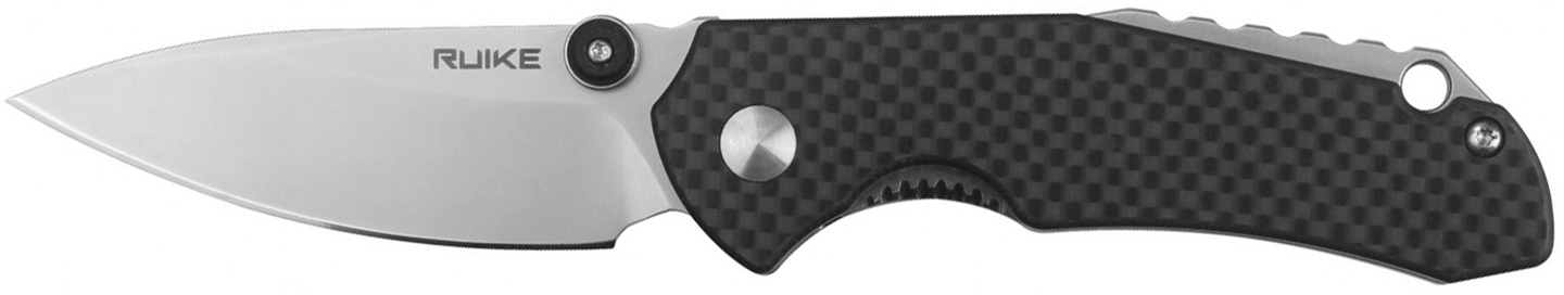Нож туристический Ruike 7 см 14C28N / G10&carbon fiber (P671-CB)
