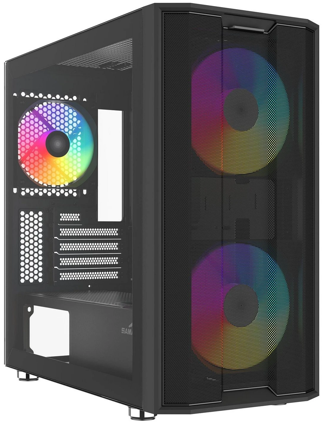 Корпус SAMA S30 без БП (S30-BKMPA3X1-GL) Black