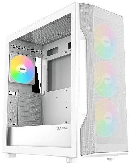 Корпус SAMA S40 без БП (S40-WHAPA4X1-GL) White