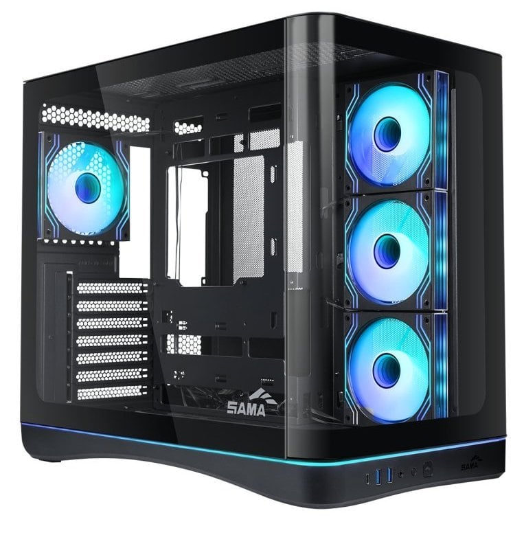 Корпус SAMA V62S без БЖ (V62S-BKADA4X1-GL) Black