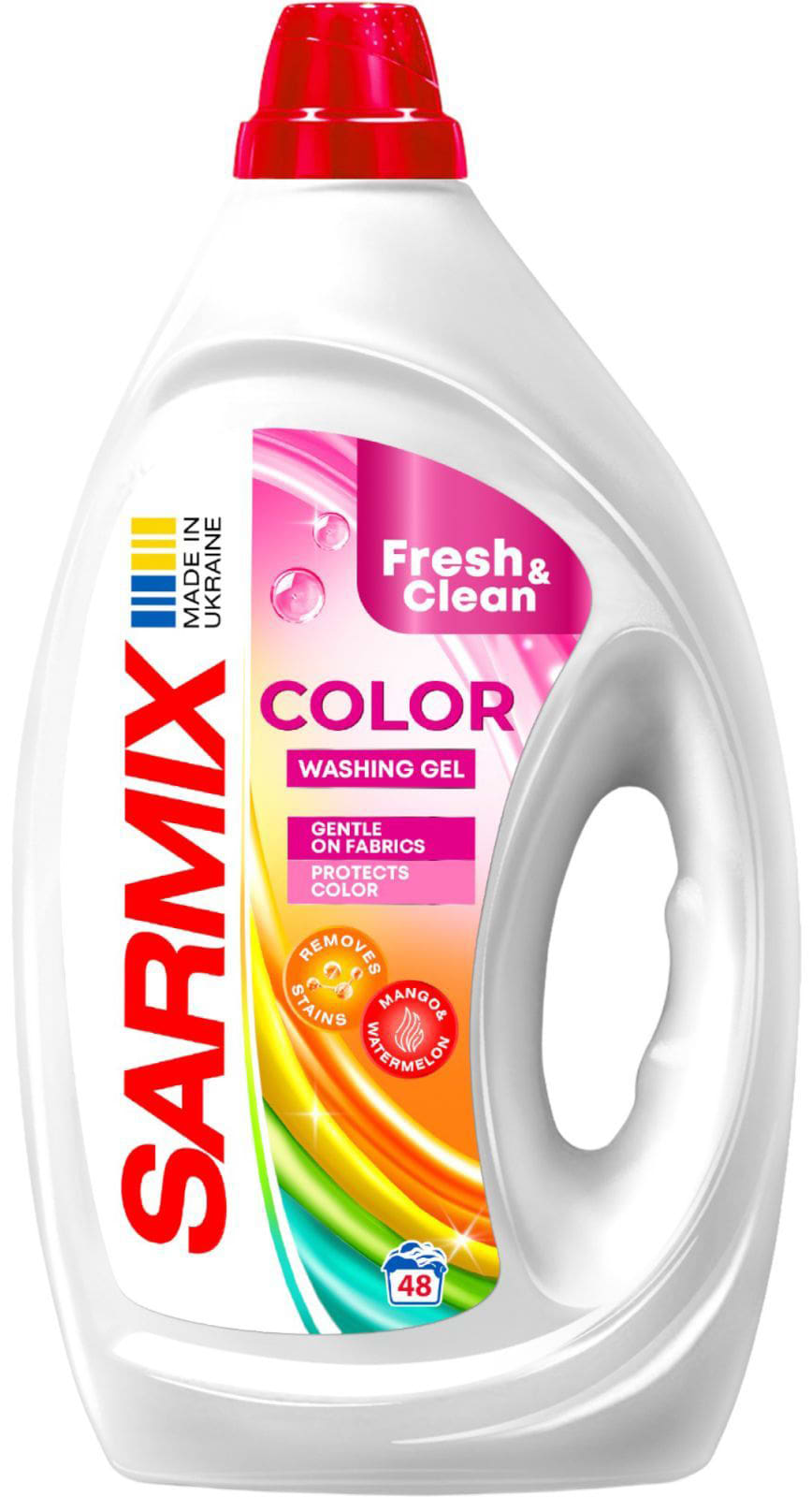 Гель для прання SARMIX COLOR 1900 мл+еко-сумка 290х330 (4820268104762)