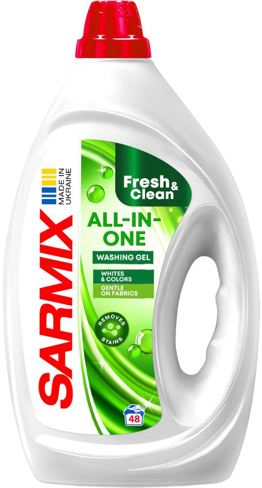 Гель для прання SARMIX ALL-IN-ONE 1900 мл+еко-сумка 290х330 (4820268104786)