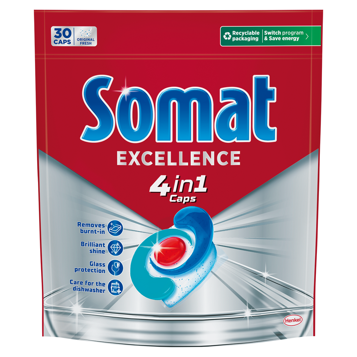 Таблетка для посудомийної машини Somat Exellence 30 шт
